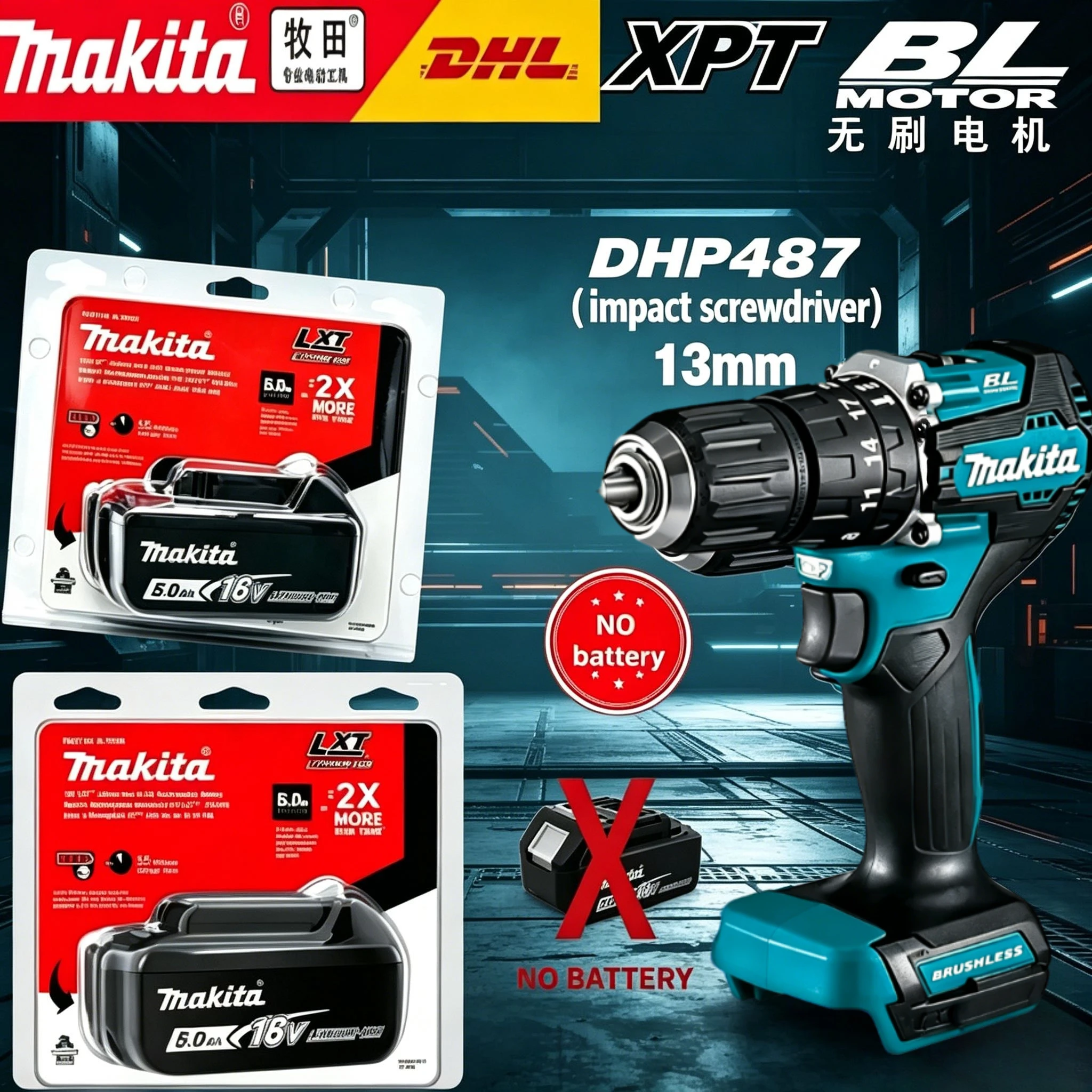 Top-Grade Makita BL1860 18V Recharge Battery, ultra-sensitive power indicator, tool fits pruning shear & metal processing drill
Top-Grade Makita BL1860 18V Recharge Battery, ultra-sensitive power indicator, tool fits pruning shear & metal processing drill