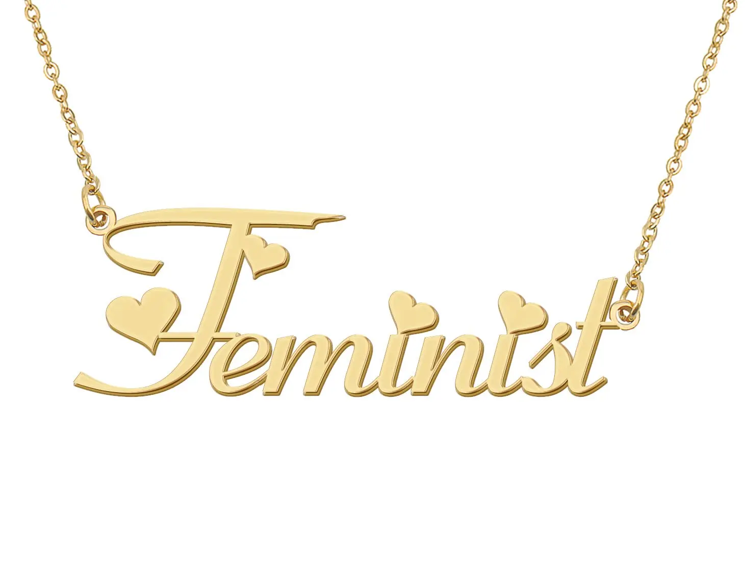 Feminist Initial Name Necklace for Women Personalized Stainless Steel Jewelry Pendant Girls Annivesary Gift
Feminist Initial Name Necklace for Women Personalized Stainless Steel Jewelry Pendant Girls Annivesary Gift