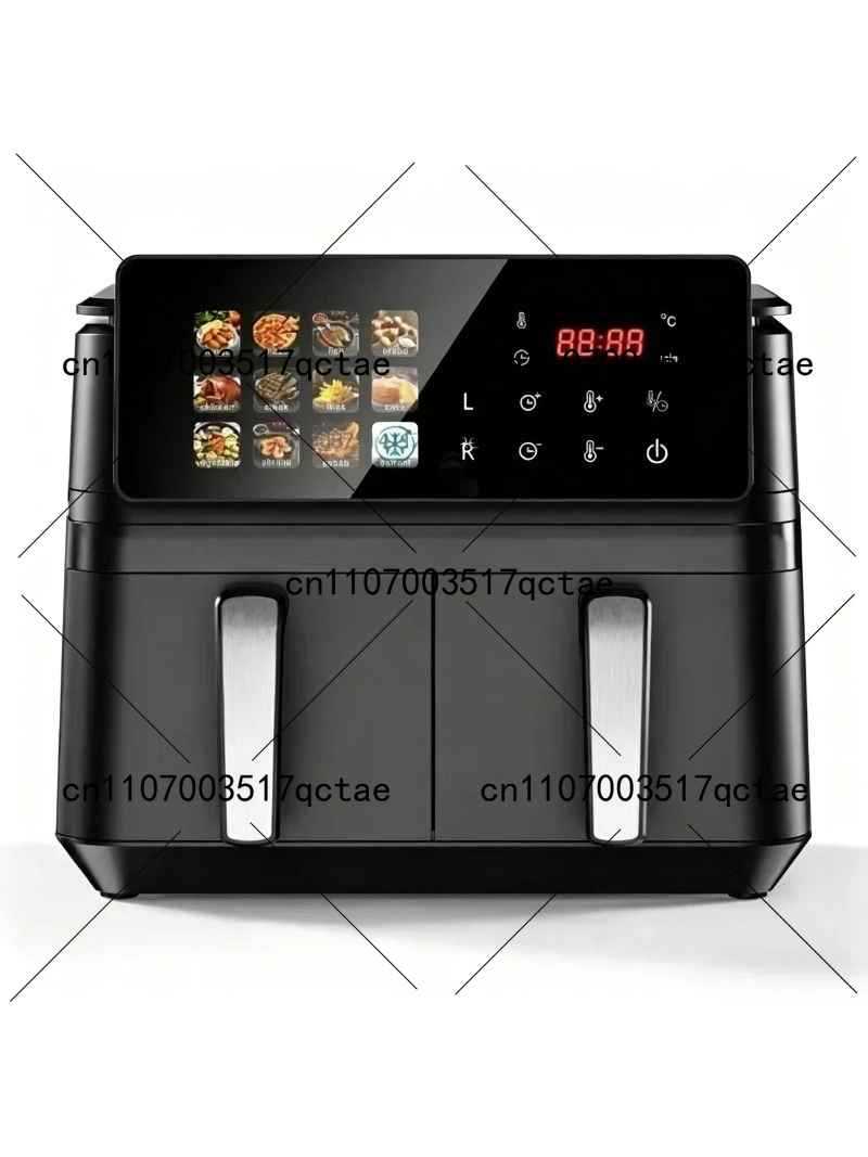 Dual Zone 12-in-1 Digital Double Basket Air Fryer 10L Independent Cooking Square Stainless Steel Air Fryer with Dual Basket
Dual Zone 12-in-1 Digital Double Basket Air Fryer 10L Independent Cooking Square Stainless Steel Air Fryer with Dual Basket