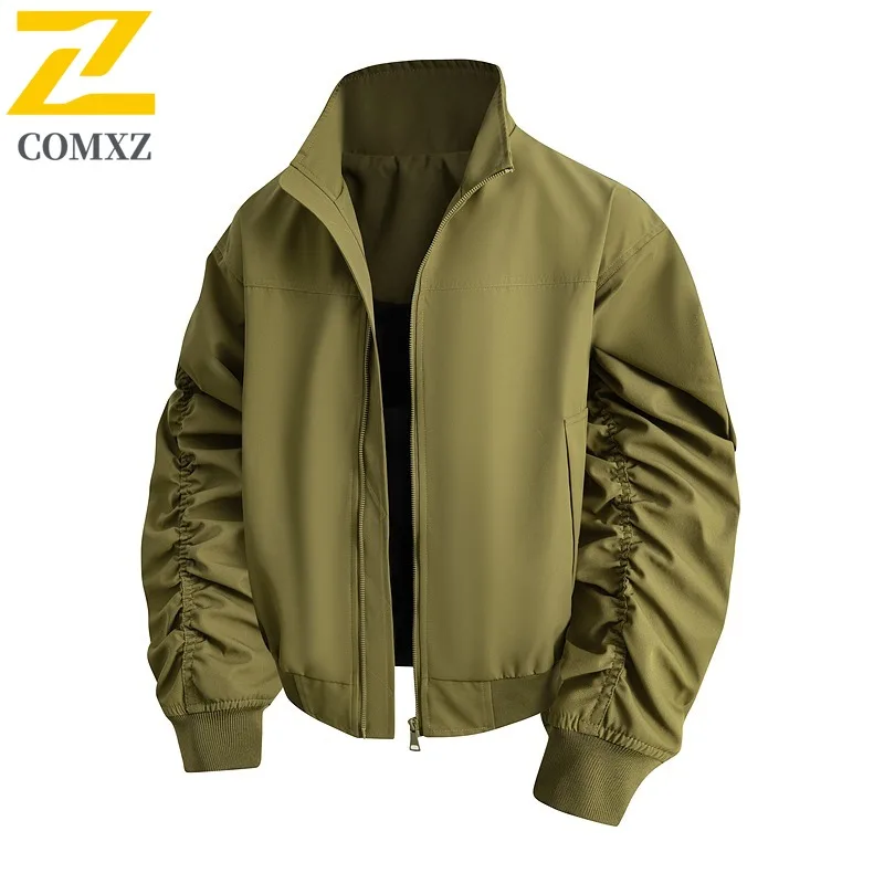 COMXZ 2025 Мужская рабочая куртка, модная свободная посадка, повседневное водонепроницаемое ветрозащитное уличное универсальное легкое удобное пальто
COMXZ 2025 Мужская рабочая куртка, модная свободная посадка, повседневное водонепроницаемое ветрозащитное уличное универсальное легкое удобное пальто