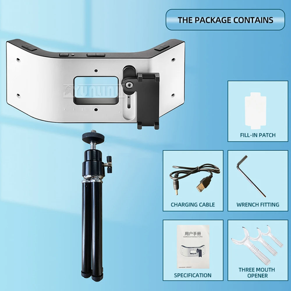 Dental Intraoral Photography Mobile Phone Fill Light Portable Small Intelligent Colorimetric Light LED Dental Light Instrument
Dental Intraoral Photography Mobile Phone Fill Light Portable Small Intelligent Colorimetric Light LED Dental Light Instrument