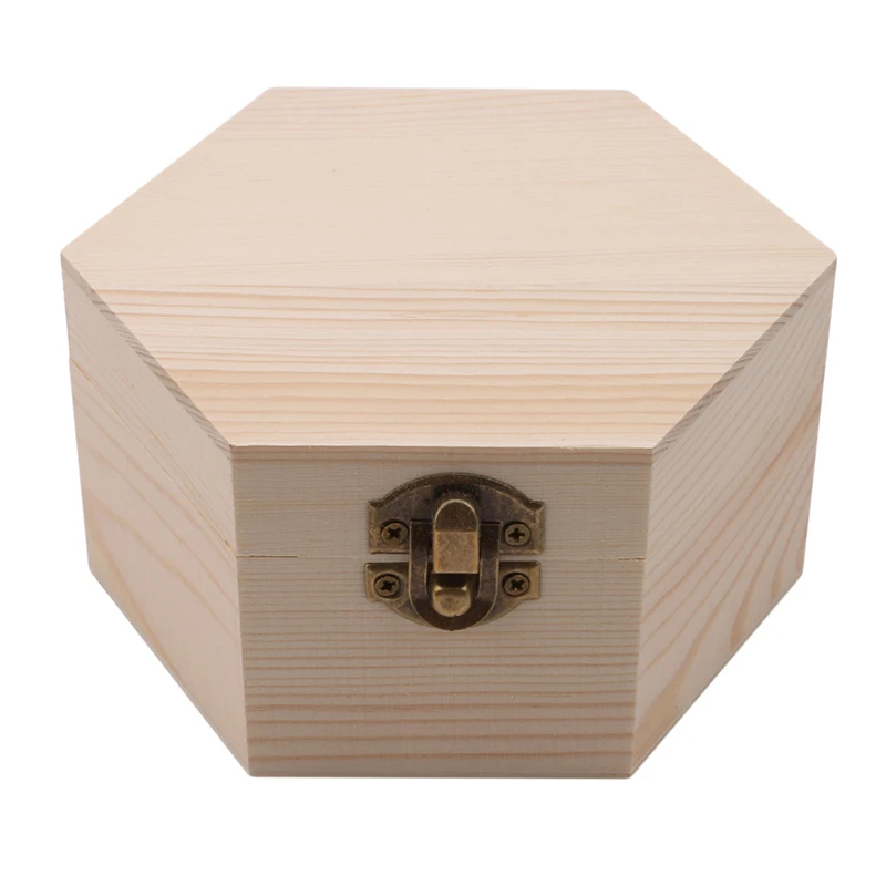 Wood Fashion Gift Box Simple Portable Hexagon Shaped Wood Jewelry Box Wedding Holder Jewelry Display
Wood Fashion Gift Box Simple Portable Hexagon Shaped Wood Jewelry Box Wedding Holder Jewelry Display