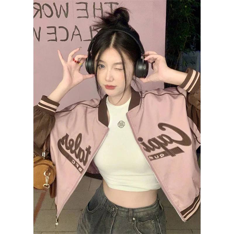 MEXZT Harajuku Cropped Bomber Jackets Women Y2K Oversized Patchwork Baseball Coat Streetwear Korean Print Short Outerwear Tops
MEXZT Harajuku Cropped Bomber Jackets Women Y2K Oversized Patchwork Baseball Coat Streetwear Korean Print Short Outerwear Tops