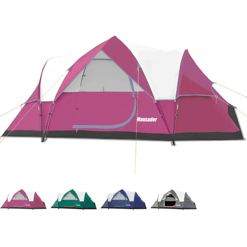 6 Person Family Camping Tent,Waterproof Windproof with Top Rainfly,Easy Set Up,Pop Up Tent for Outdoor Camping Hiking Travel
6 Person Family Camping Tent,Waterproof Windproof with Top Rainfly,Easy Set Up,Pop Up Tent for Outdoor Camping Hiking Travel