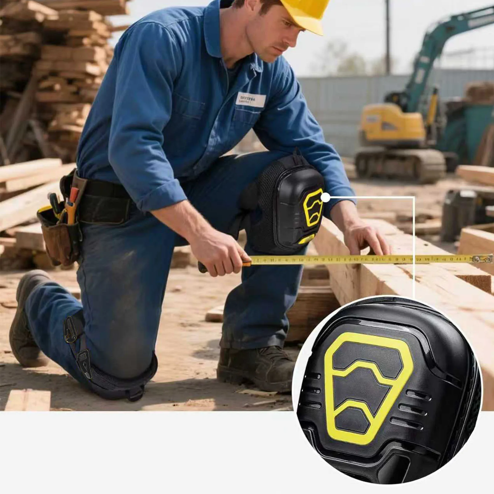 1 Pair Work Knee Pads Soft Foam Gel Cushioned Men Knee Guards for Construction Gardening Welding Tasks Construction Knee Pads
1 Pair Work Knee Pads Soft Foam Gel Cushioned Men Knee Guards for Construction Gardening Welding Tasks Construction Knee Pads