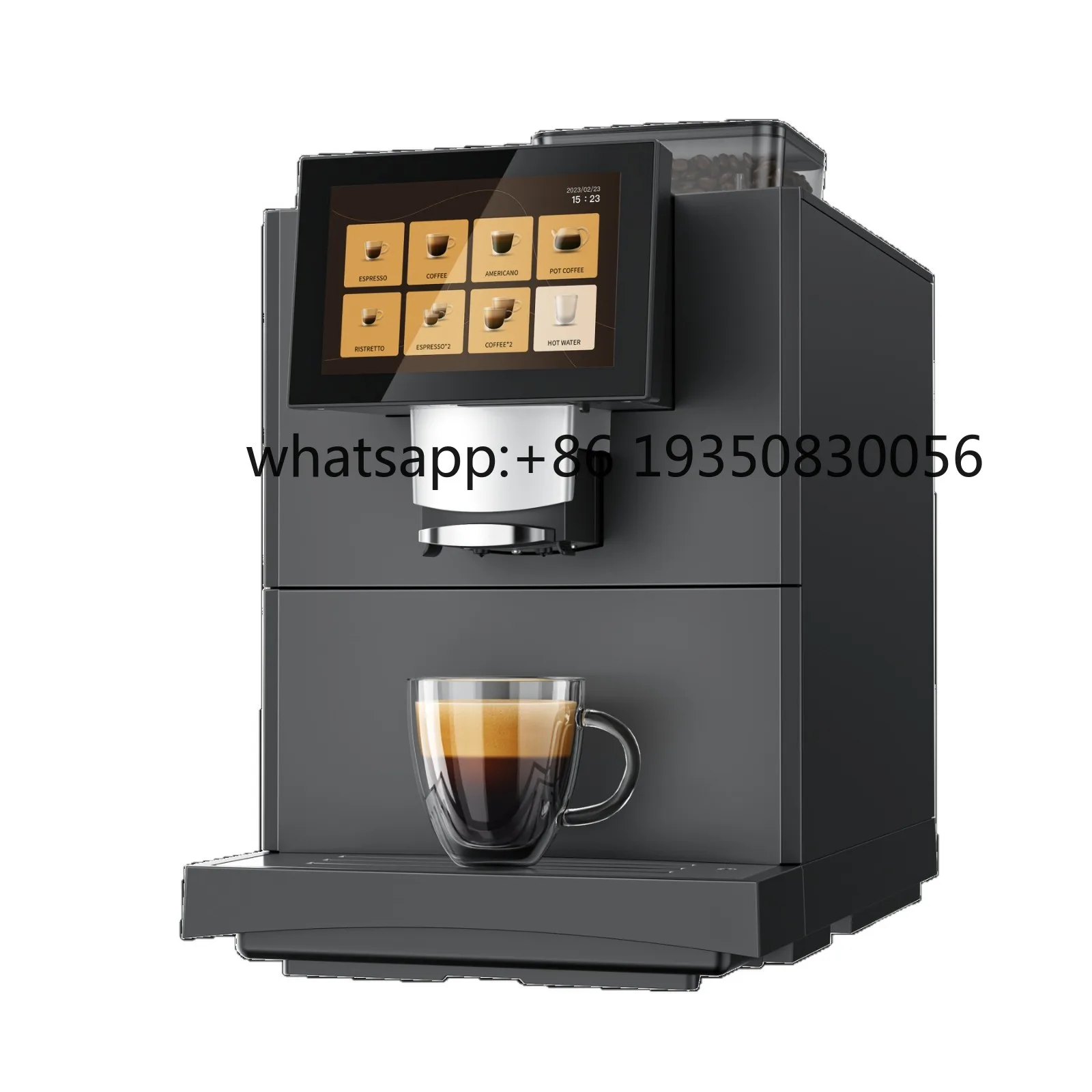 Commercial Office Coffee Machine Fully Automatic Bean Cup Maker Brew System Fresh Milk System Touch Screen Control Plastic 1500W
Commercial Office Coffee Machine Fully Automatic Bean Cup Maker Brew System Fresh Milk System Touch Screen Control Plastic 1500W
