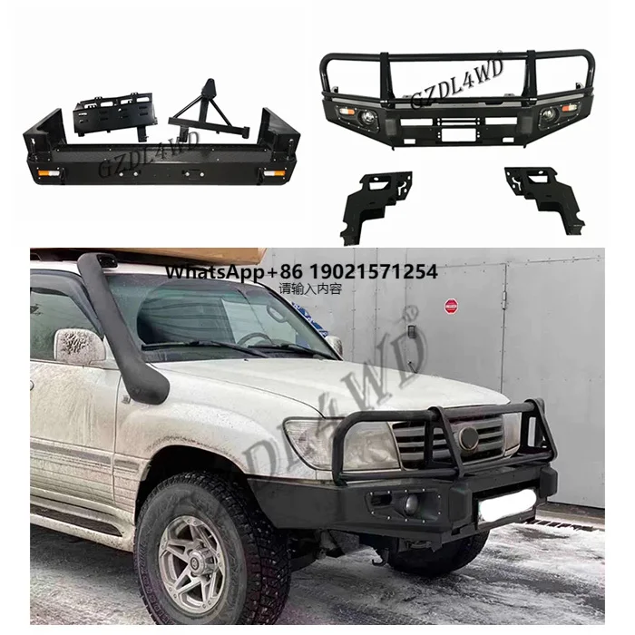 100 Series Front Rear Steel Winch Bumper Car Bull Bar Fit Land Cruiser 100 Bumper
100 Series Front Rear Steel Winch Bumper Car Bull Bar Fit Land Cruiser 100 Bumper