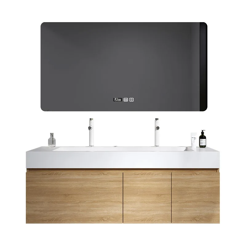Slate integrated basin bathroom smart mirror cabinet toilet washbasin cabinet
Slate integrated basin bathroom smart mirror cabinet toilet washbasin cabinet