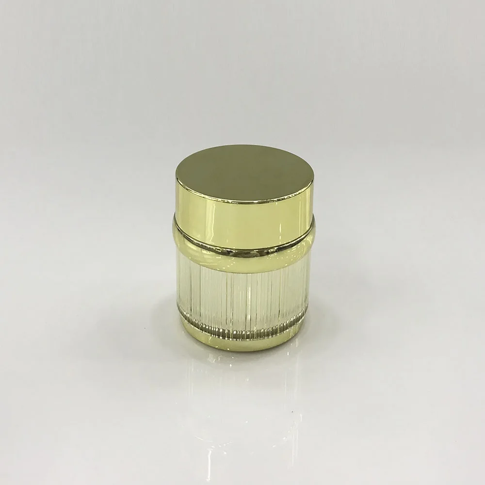 30G shiny gold lined shape acrylic cream jar essence/gel/day cream/night cream/eye cream/moisturizer cosmetic packing
30G shiny gold lined shape acrylic cream jar essence/gel/day cream/night cream/eye cream/moisturizer cosmetic packing