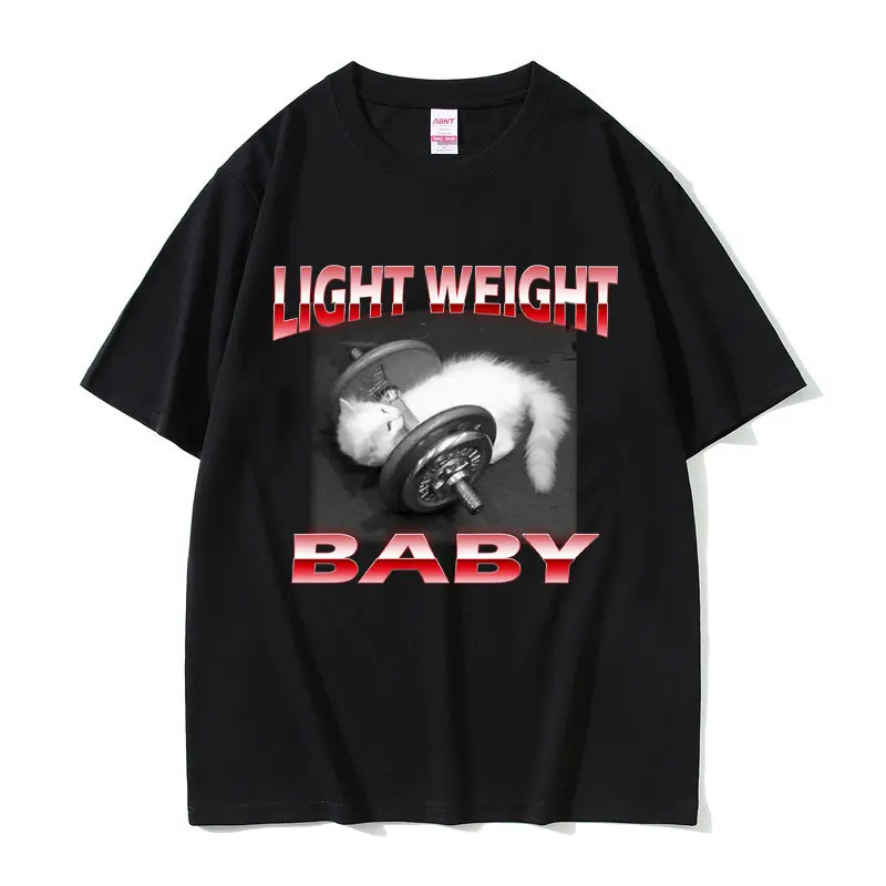 Light Weight Baby Funny Cat Pump Cover Meme T Shirts Men Women Funny Fitness Gym Workout Bodybuilding T-shirt Oversized T-shirts
Light Weight Baby Funny Cat Pump Cover Meme T Shirts Men Women Funny Fitness Gym Workout Bodybuilding T-shirt Oversized T-shirts