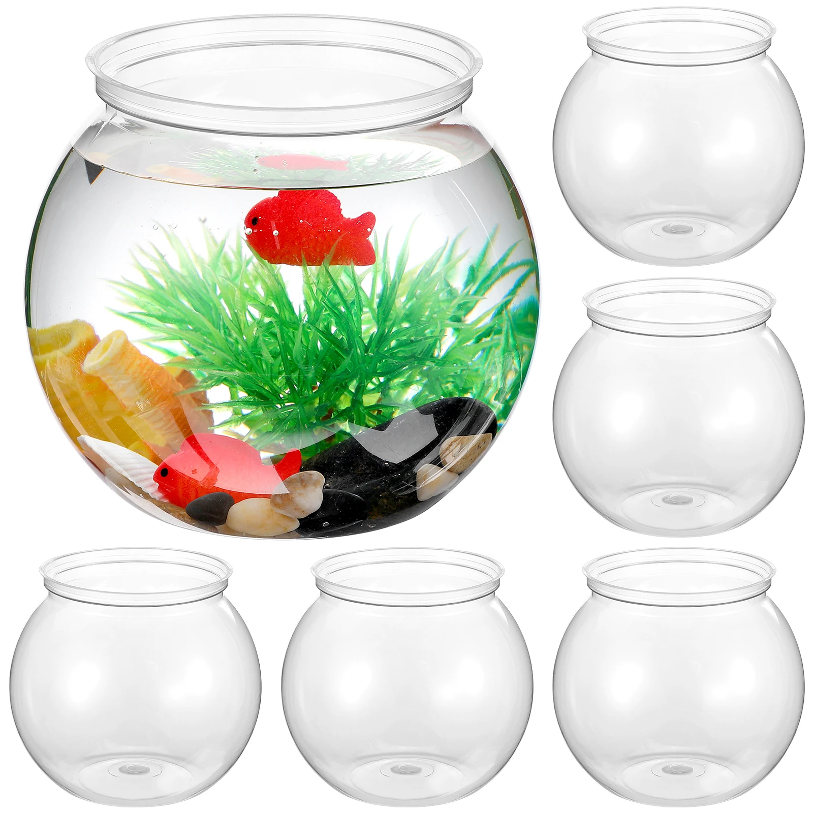6pcs Clear Small Round Plastic Lightweight Desktop Tanks Portable Keepers For Home Office Decorative Micro Landscape Bowls
6pcs Clear Small Round Plastic Lightweight Desktop Tanks Portable Keepers For Home Office Decorative Micro Landscape Bowls