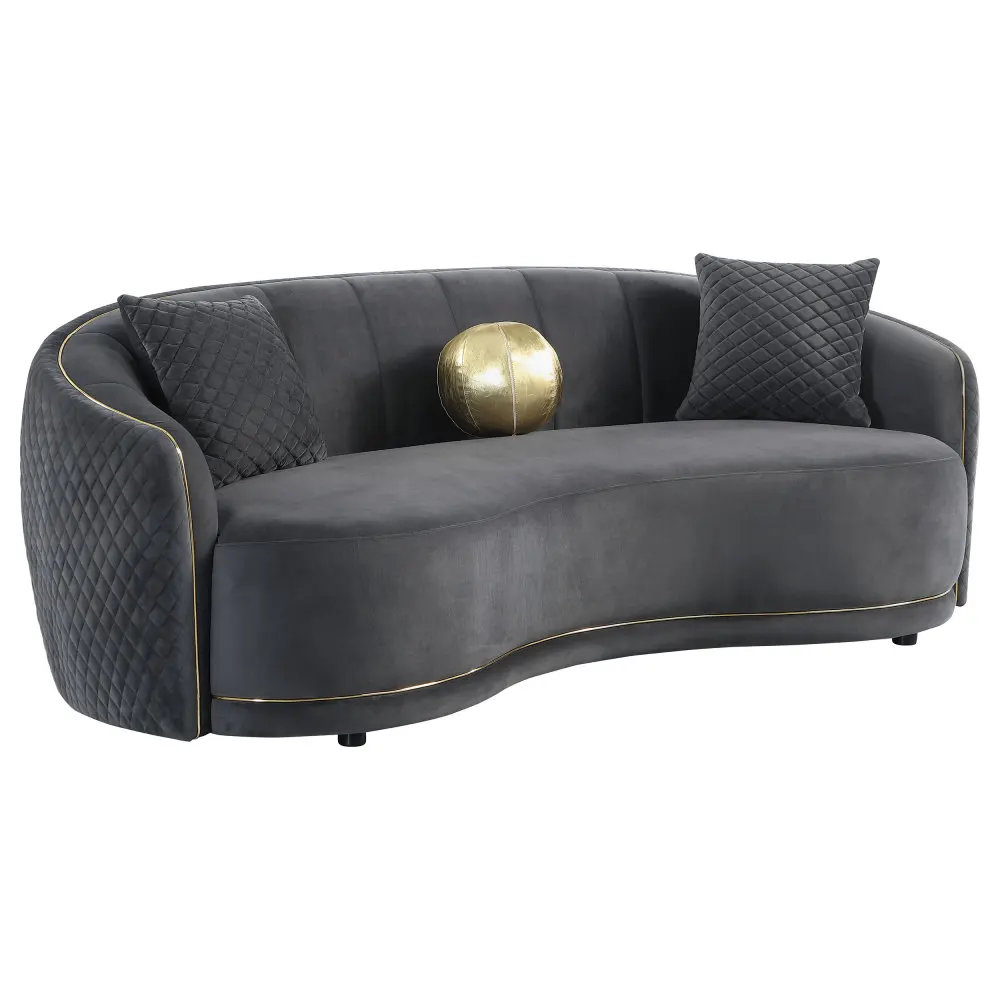/Luxe Dark Grey Upholstered Curved Sofa Living Room Furniture, Sofa
/Luxe Dark Grey Upholstered Curved Sofa Living Room Furniture, Sofa