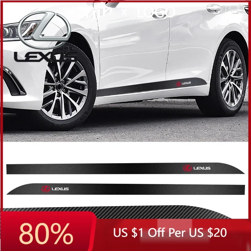 2026 Hot Interior Stickers 2pcs/set Car Door Side Skirt Sill Stripe Carbon Decals Accessories For Lexus ES300 RX330 RX300 GS300
2026 Hot Interior Stickers 2pcs/set Car Door Side Skirt Sill Stripe Carbon Decals Accessories For Lexus ES300 RX330 RX300 GS300
