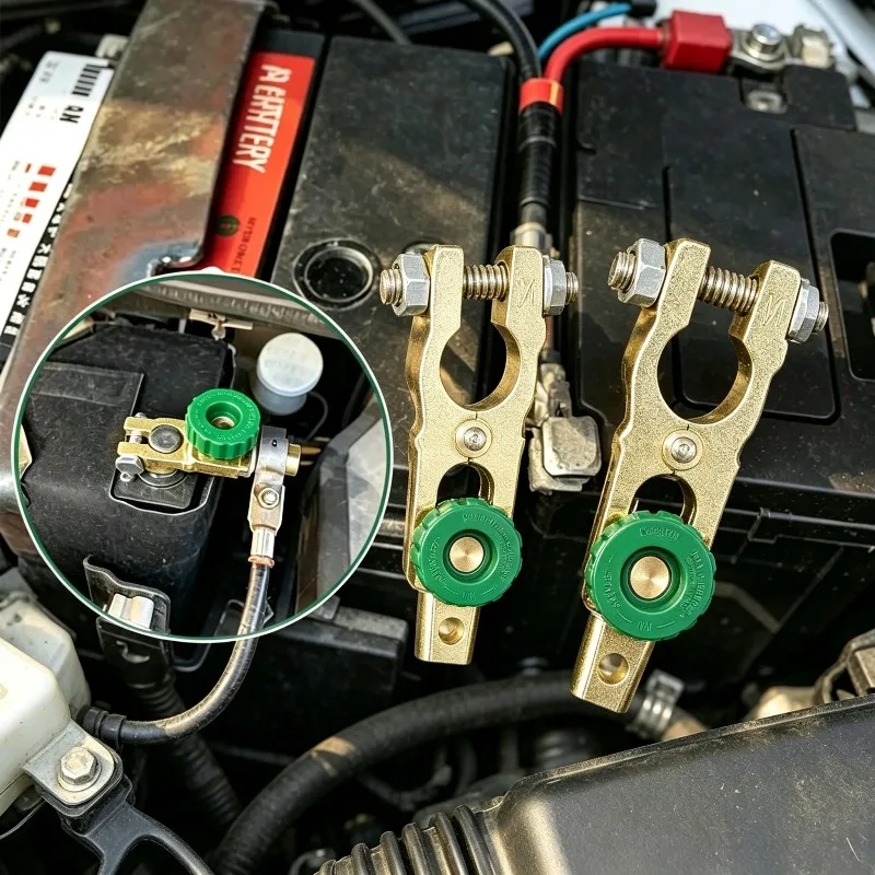 12V 24V Brass Heavy-Duty Car Battery Disconnect Switch Quick Cut-off Isolator with Knob Anti-Leakage Battery Terminal Car Repair
12V 24V Brass Heavy-Duty Car Battery Disconnect Switch Quick Cut-off Isolator with Knob Anti-Leakage Battery Terminal Car Repair