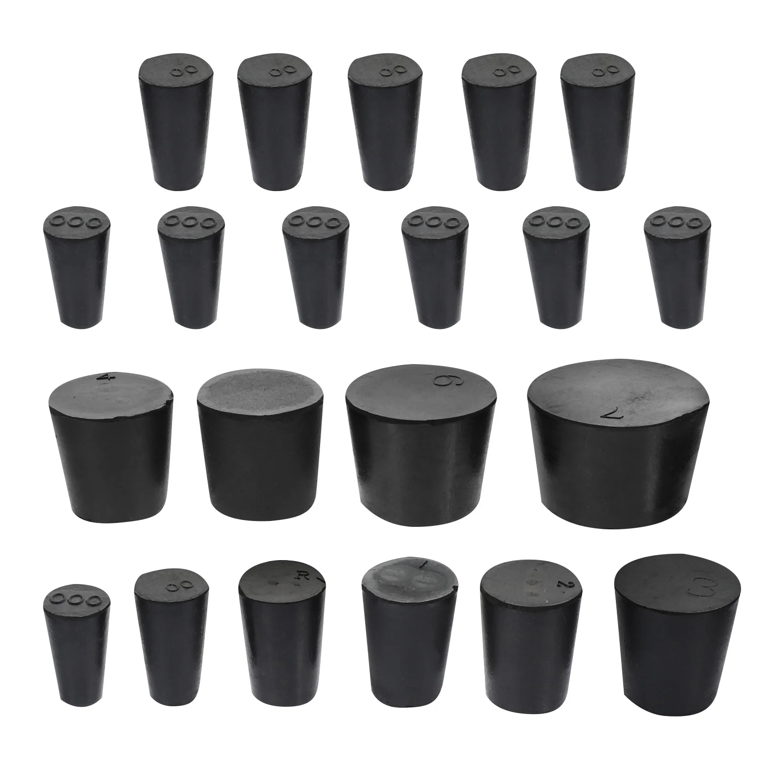 27Pcs Lab Rubber Stoppers Solid Tapered Assorted Sizes Leak Proof Rubber Plugs for Laboratory Equipment Labs Replacement Parts
27Pcs Lab Rubber Stoppers Solid Tapered Assorted Sizes Leak Proof Rubber Plugs for Laboratory Equipment Labs Replacement Parts