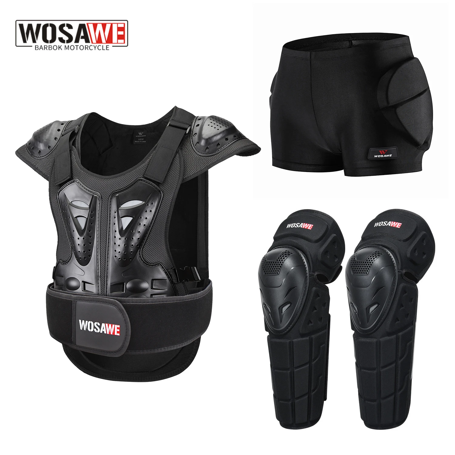 WOSAWE Motorcycle Body Armor Motorcycle Jacket Suit Men Moto Protective Body Protector Motocross Racing Armor 4 Piece
WOSAWE Motorcycle Body Armor Motorcycle Jacket Suit Men Moto Protective Body Protector Motocross Racing Armor 4 Piece