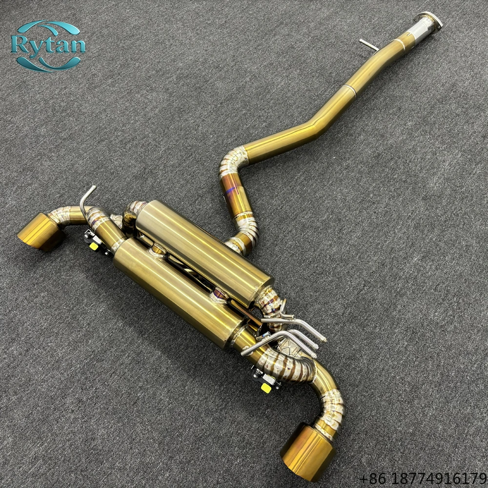 Performance Valvetronic Valved Titanium Gold Exhaust Pipe System Catback for Yaris 1.6T
Performance Valvetronic Valved Titanium Gold Exhaust Pipe System Catback for Yaris 1.6T