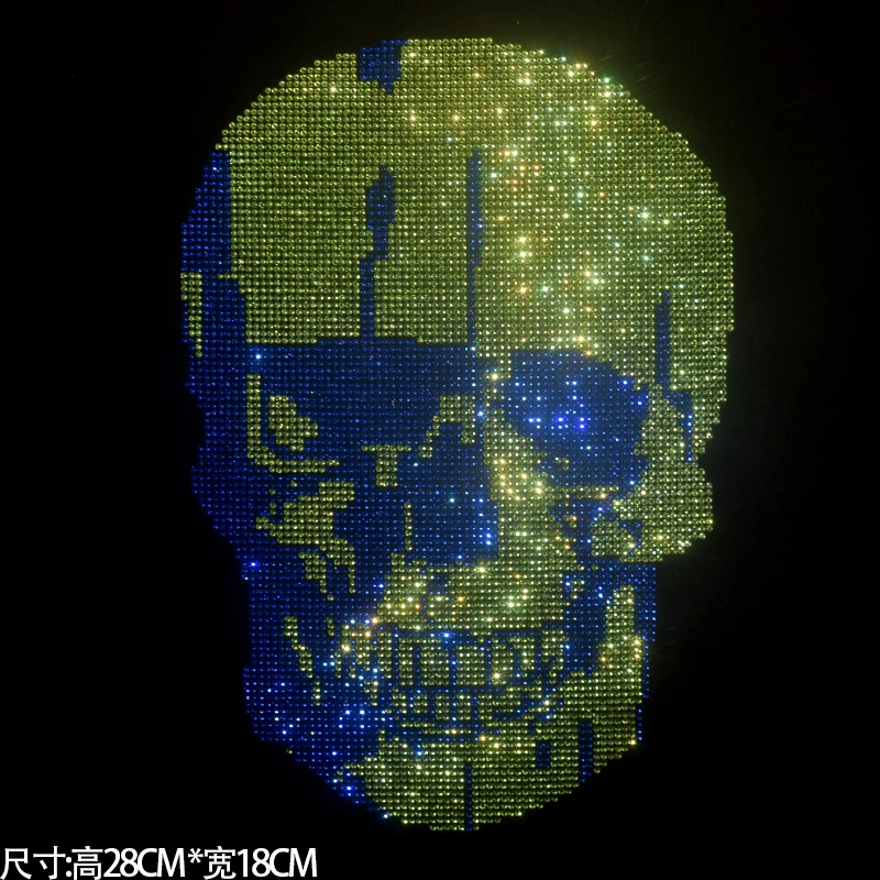 Blue Green Drill Skull Diamond Large Patch High Quality Drill Pattern Iron On T-Shirt Cowboy Clothing Accessories
Blue Green Drill Skull Diamond Large Patch High Quality Drill Pattern Iron On T-Shirt Cowboy Clothing Accessories