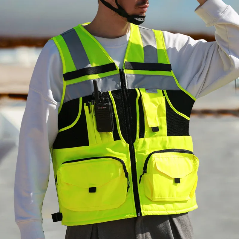 D7S Reflective Security Vest Multifunctional Pocket Traffic Duty Building Construction Patrol Suit Mesh Breathable Reflective
D7S Reflective Security Vest Multifunctional Pocket Traffic Duty Building Construction Patrol Suit Mesh Breathable Reflective