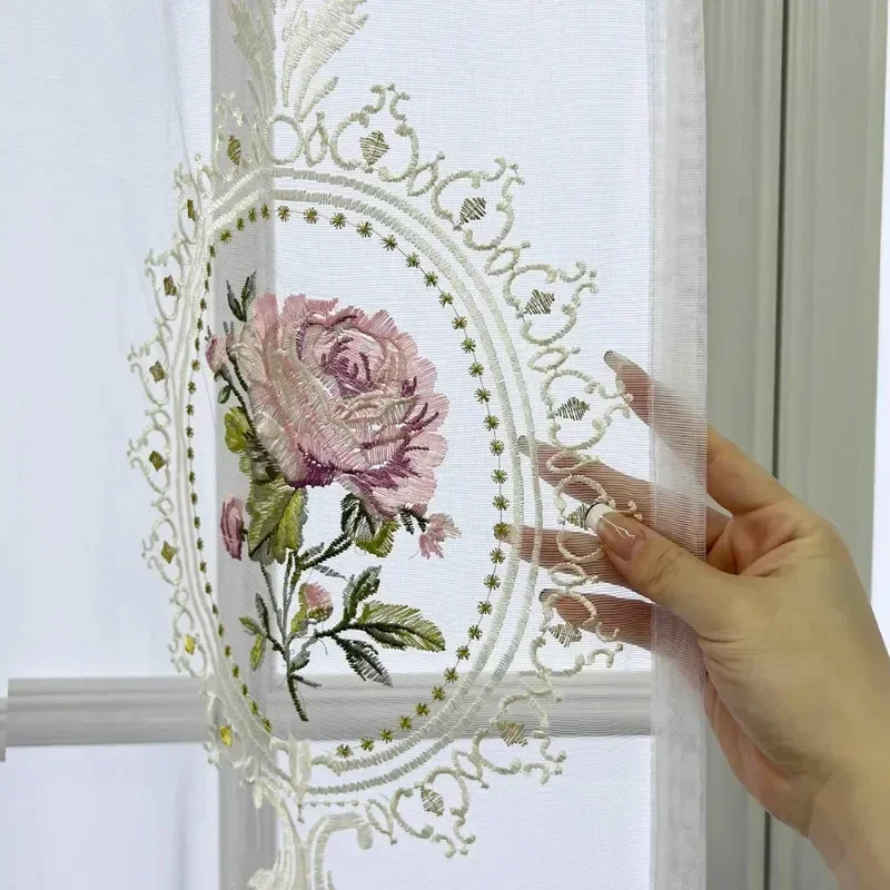 American Luxury Peony Embroidery Tulle Curtain For Living Room European Elegant Flower Embroidery Sheer Voile Drapes For Bedroom
American Luxury Peony Embroidery Tulle Curtain For Living Room European Elegant Flower Embroidery Sheer Voile Drapes For Bedroom
