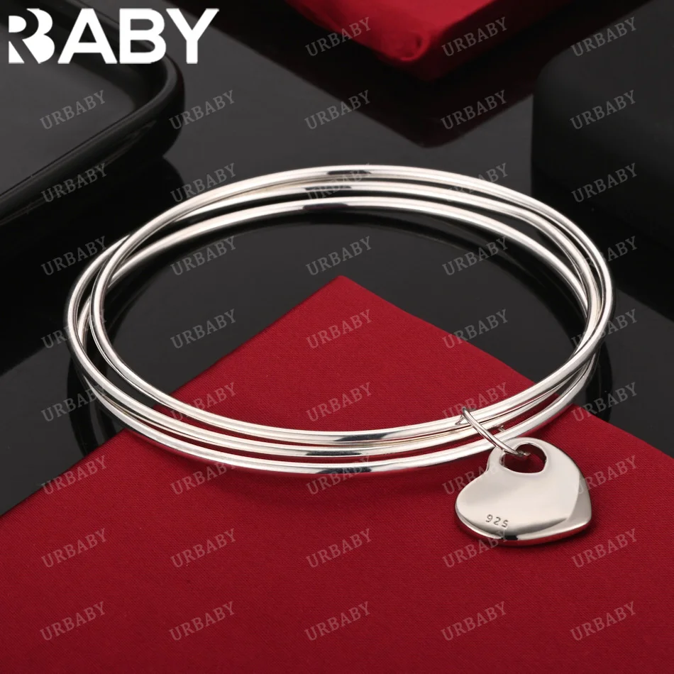 URBABY 925 Sterling Silver Bangle Love Pendant Three Lives Three Worlds Bracelet For Women Jewelry Fashion Party and Daily Wear
URBABY 925 Sterling Silver Bangle Love Pendant Three Lives Three Worlds Bracelet For Women Jewelry Fashion Party and Daily Wear