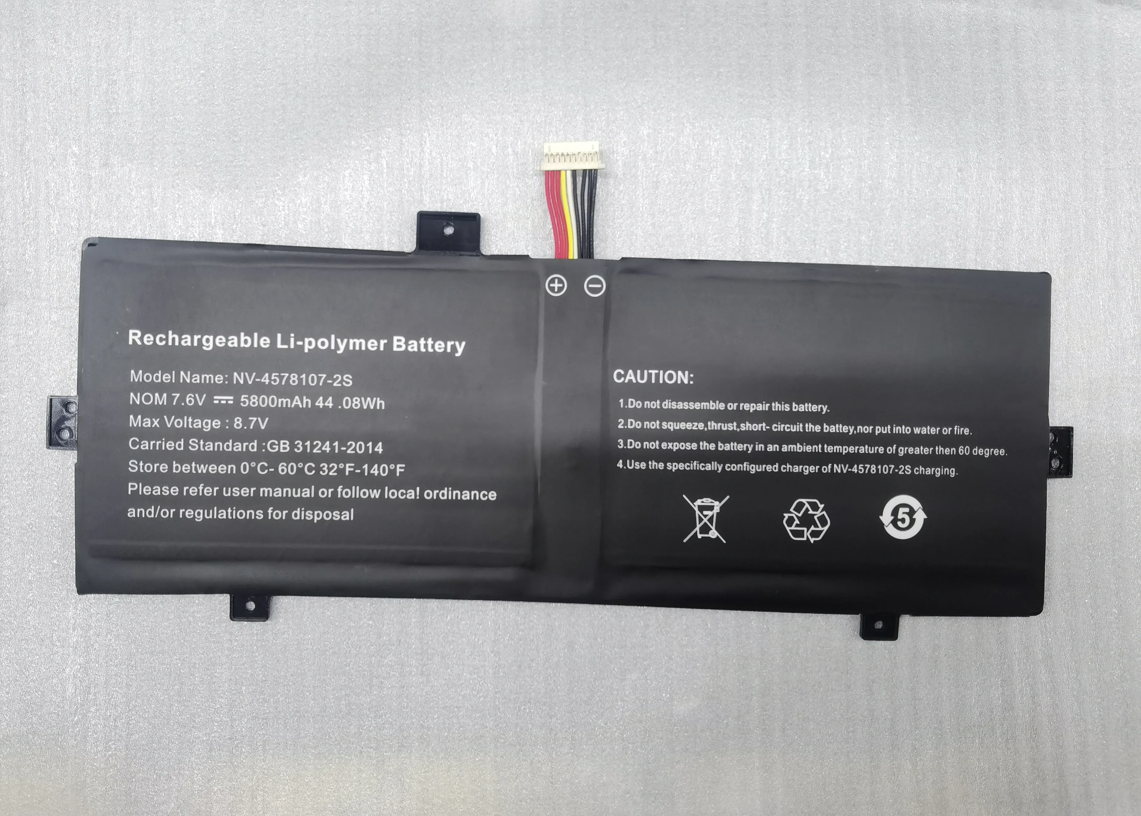 Аккумулятор для ноутбука NV-4578107-2S/NV-3379107-2S 7,6 В/44,08 Втч/5800 мач для ноутбука Geobook 120 IOTA FLO/64 ГБ
Аккумулятор для ноутбука NV-4578107-2S/NV-3379107-2S 7,6 В/44,08 Втч/5800 мач для ноутбука Geobook 120 IOTA FLO/64 ГБ