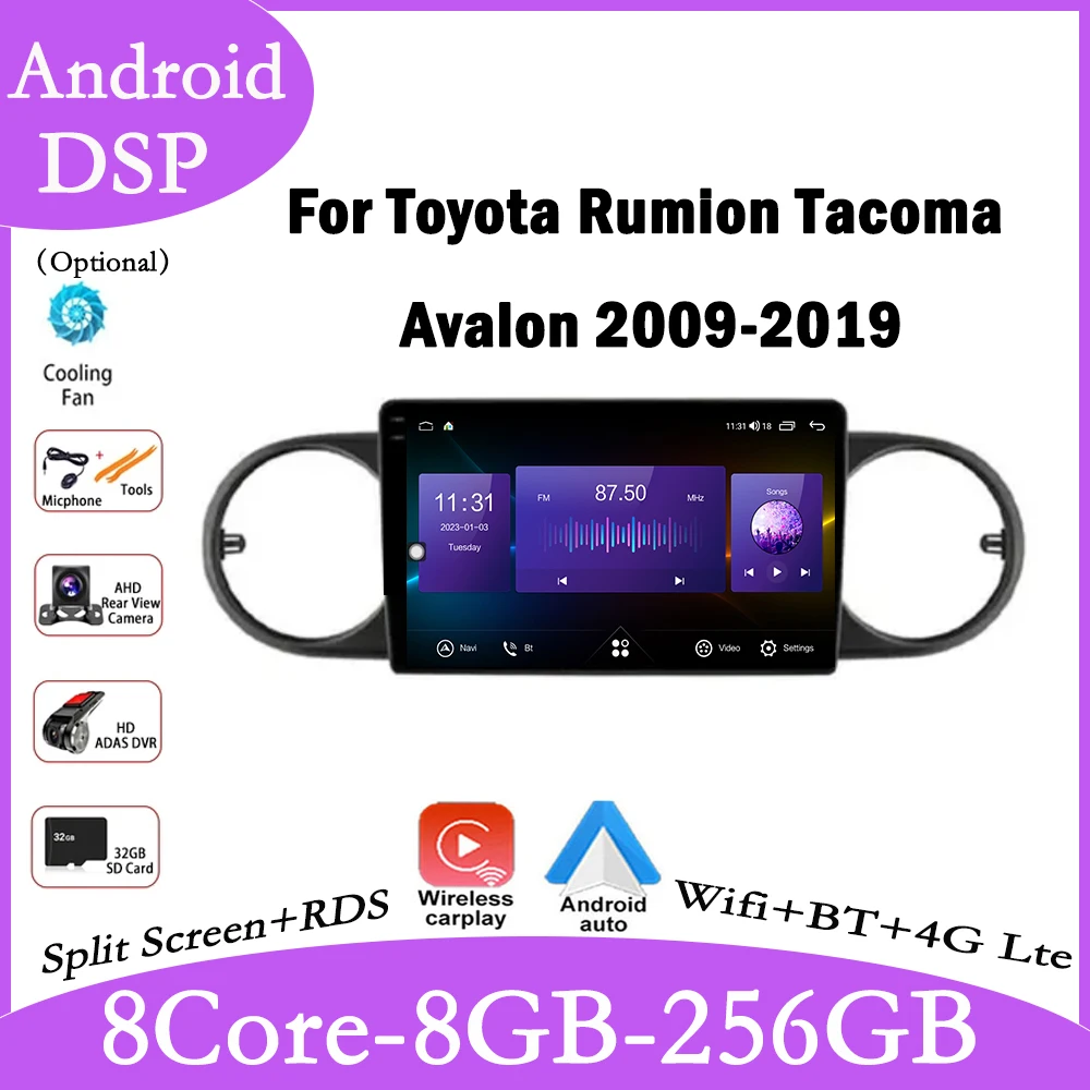 9-дюймовый монитор 4G для Toyota Rumion Tacoma Avalon 2009-2019 Android 14 Автомобильный радиоприемник Мультимедийный видеоплеер GPS-навигация Стерео
9-дюймовый монитор 4G для Toyota Rumion Tacoma Avalon 2009-2019 Android 14 Автомобильный радиоприемник Мультимедийный видеоплеер GPS-навигация Стерео