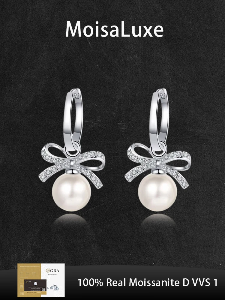 MoisaLuxe Official Store Moissanite Plata Sterling 925 Silver for Women's Network Flawless Freshwater Jewelry Pearl Earrings
MoisaLuxe Official Store Moissanite Plata Sterling 925 Silver for Women's Network Flawless Freshwater Jewelry Pearl Earrings