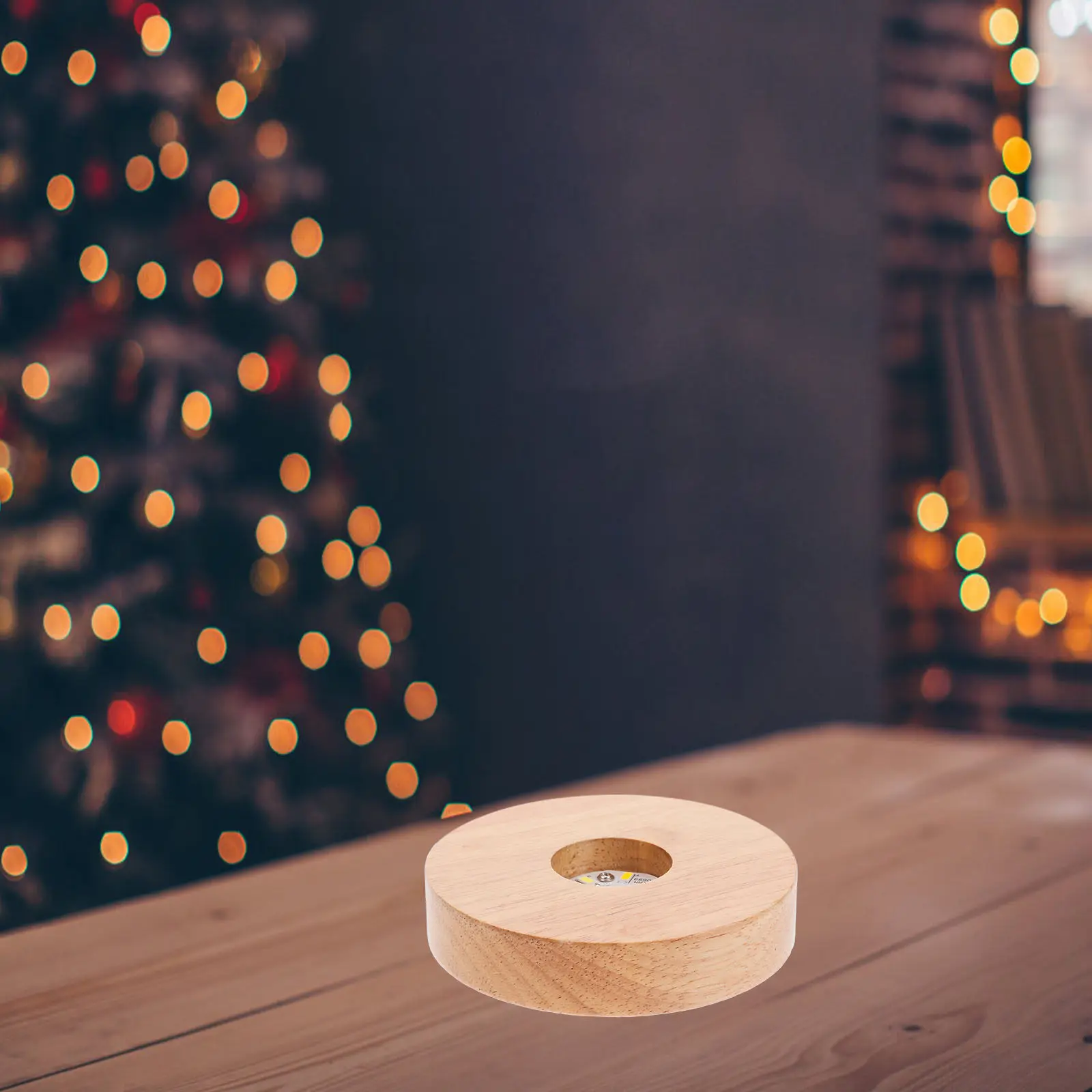 Wooden Small Night Lamp Base LED Display Stand Three Color Light Switching Round Pedestal for Crystal Ball Light Display Base
Wooden Small Night Lamp Base LED Display Stand Three Color Light Switching Round Pedestal for Crystal Ball Light Display Base