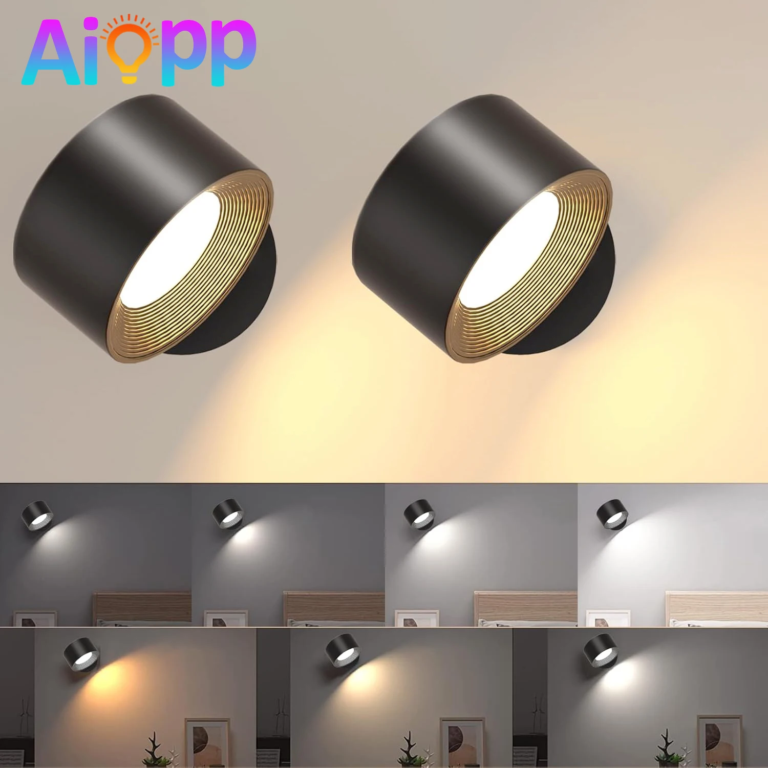 LED Wall Light Indoor Pack of 2, Wall Lamp Wall Lights 2000mah battery, 4 Brightness Levels,, Bedside Lamp
LED Wall Light Indoor Pack of 2, Wall Lamp Wall Lights 2000mah battery, 4 Brightness Levels,, Bedside Lamp