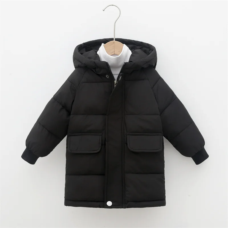 Boys Girls Down Jackets Kids Thickened Long Outerwear Children's Winter Lightweight Coats Solid Color Casual Clothing
Boys Girls Down Jackets Kids Thickened Long Outerwear Children's Winter Lightweight Coats Solid Color Casual Clothing