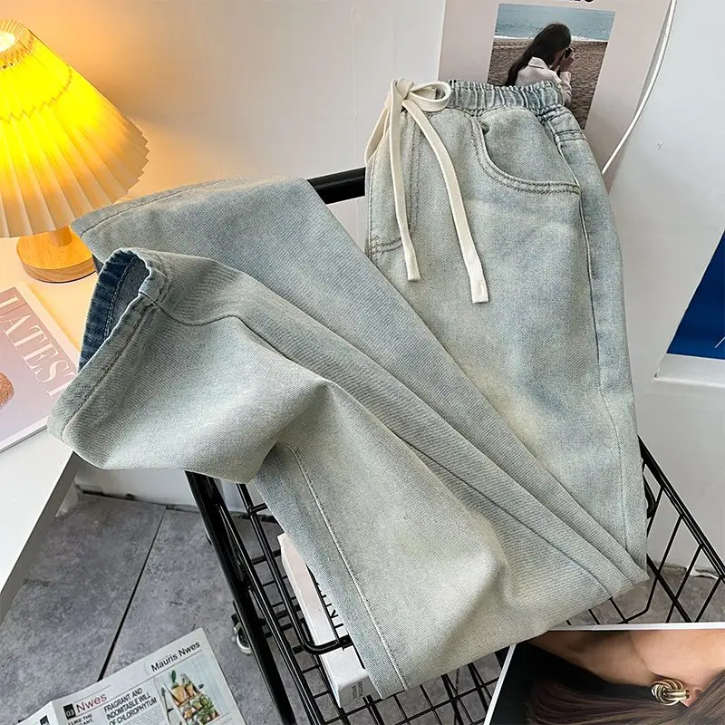 Свободные джинсы прямого кроя, мужские весенне-летние американские ретро с эластичной резинкой на талии, повседневные длинные брюки желтого цвета с глиняной краской
Свободные джинсы прямого кроя, мужские весенне-летние американские ретро с эластичной резинкой на талии, повседневные длинные брюки желтого цвета с глиняной краской