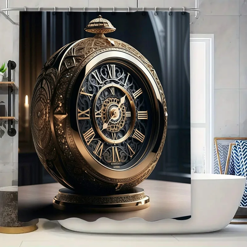 Luxury Vintage Pocket Watch Shower Curtain Waterproof Bathroom Decor Home Decorative Wall Hanging Art Prints Oil Painting Classi
Luxury Vintage Pocket Watch Shower Curtain Waterproof Bathroom Decor Home Decorative Wall Hanging Art Prints Oil Painting Classi