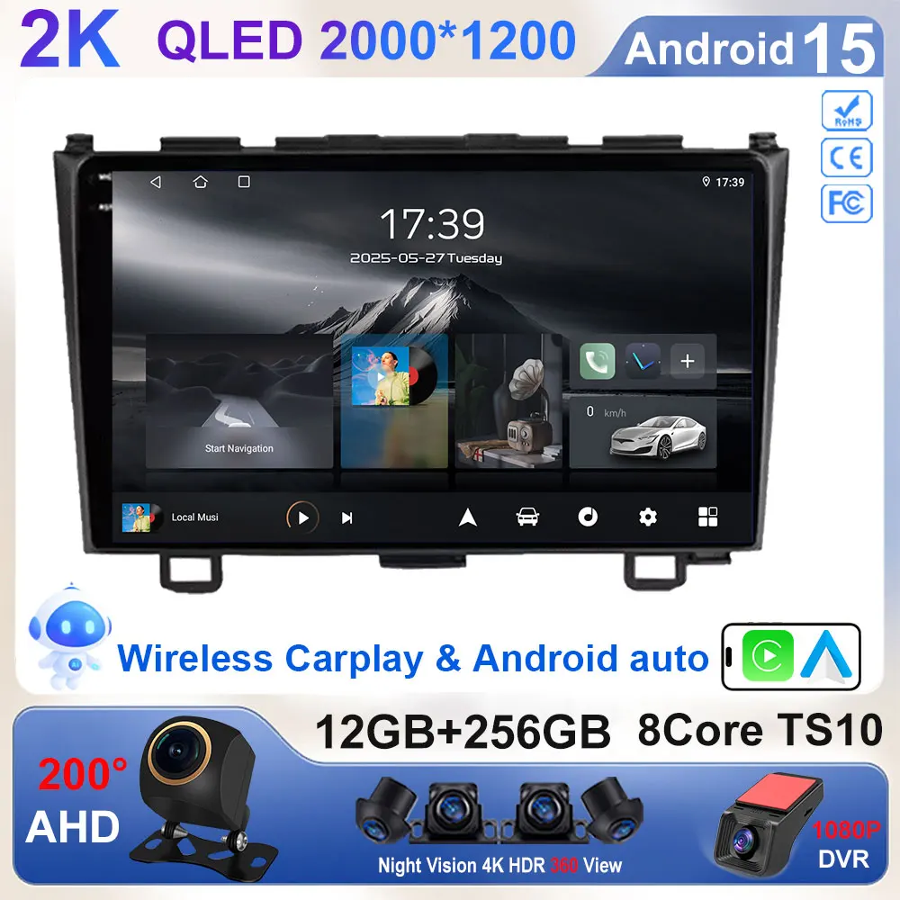 Android 15 for Honda CRV CR-V 3 2007 - 2011 Wireless Carplay Car Radio Multimedia Player WiFi Touch Screen 4G BT Head Unit
Android 15 for Honda CRV CR-V 3 2007 - 2011 Wireless Carplay Car Radio Multimedia Player WiFi Touch Screen 4G BT Head Unit
