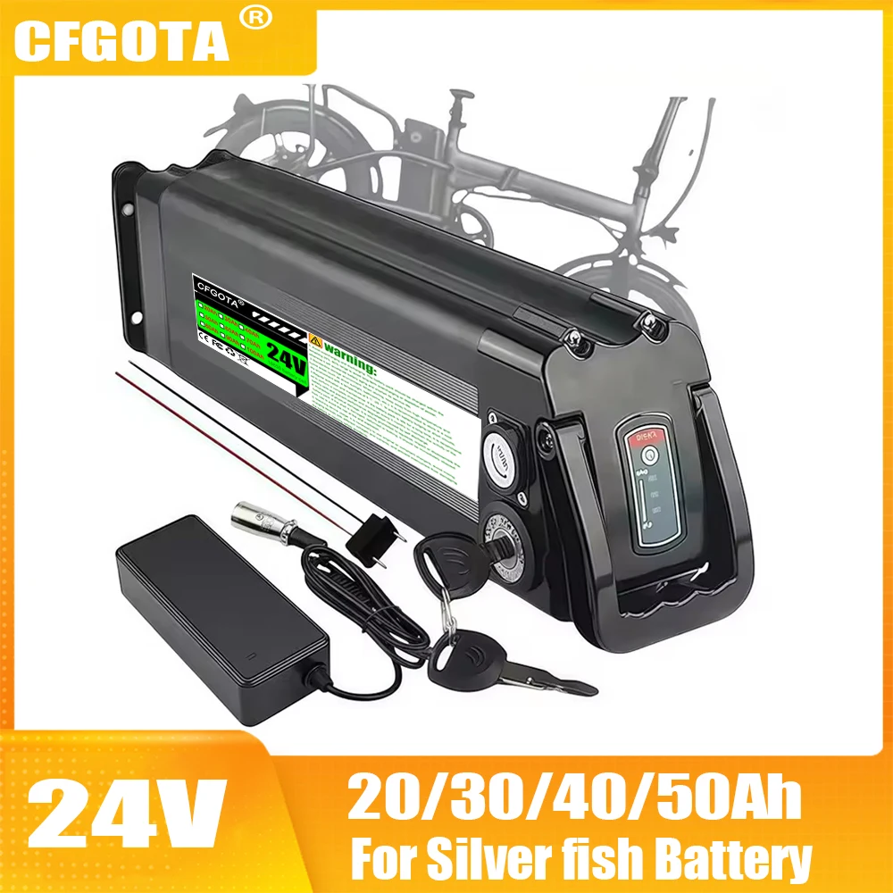 24V, 20-100Ah, for Silver Fish lithium-ion battery with 2A charger, suitable for Silverfish 250W-1000W octagonal motor
24V, 20-100Ah, for Silver Fish lithium-ion battery with 2A charger, suitable for Silverfish 250W-1000W octagonal motor