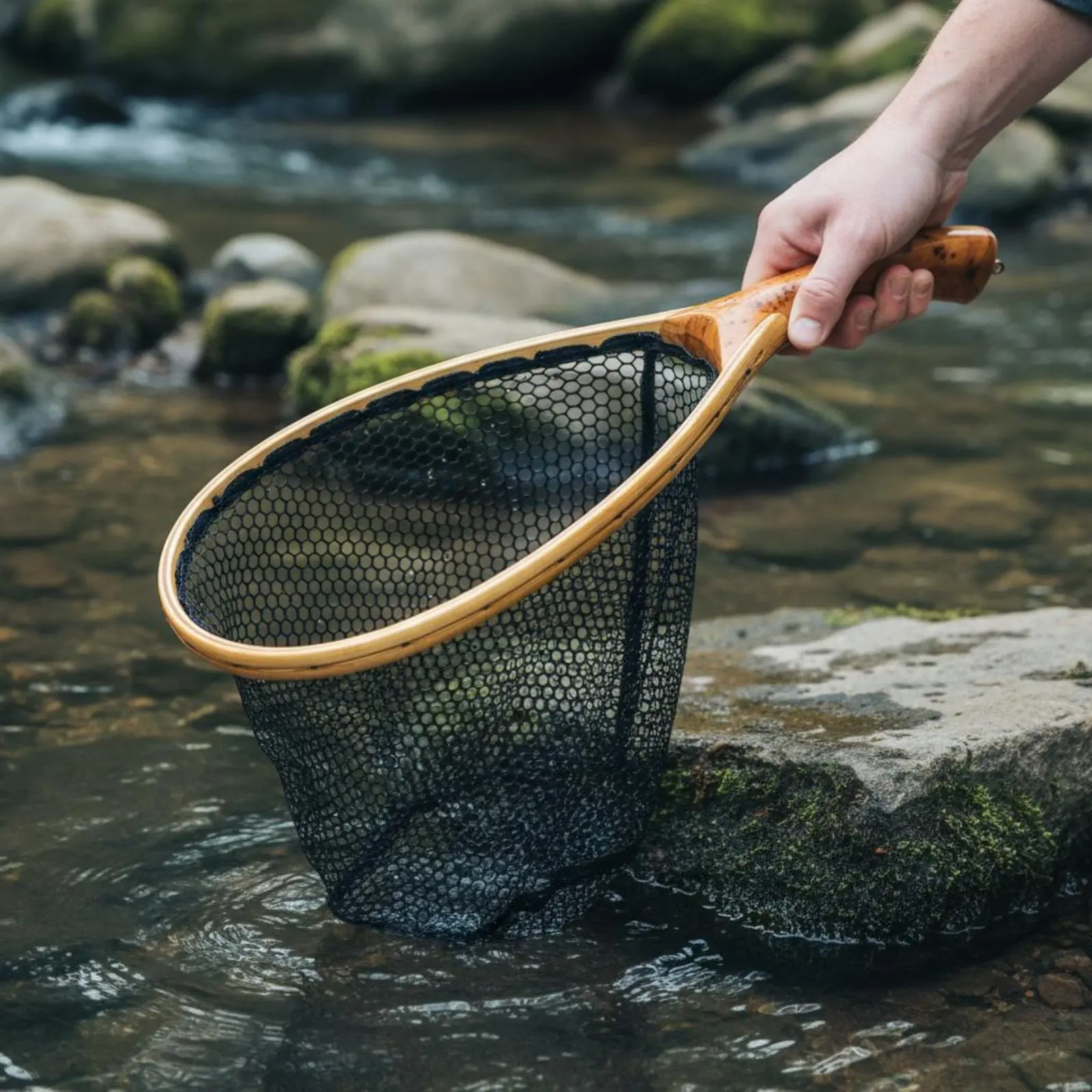 Wood Handle Landing Net Lightweight Outdoor Gear for Anglers
Wood Handle Landing Net Lightweight Outdoor Gear for Anglers