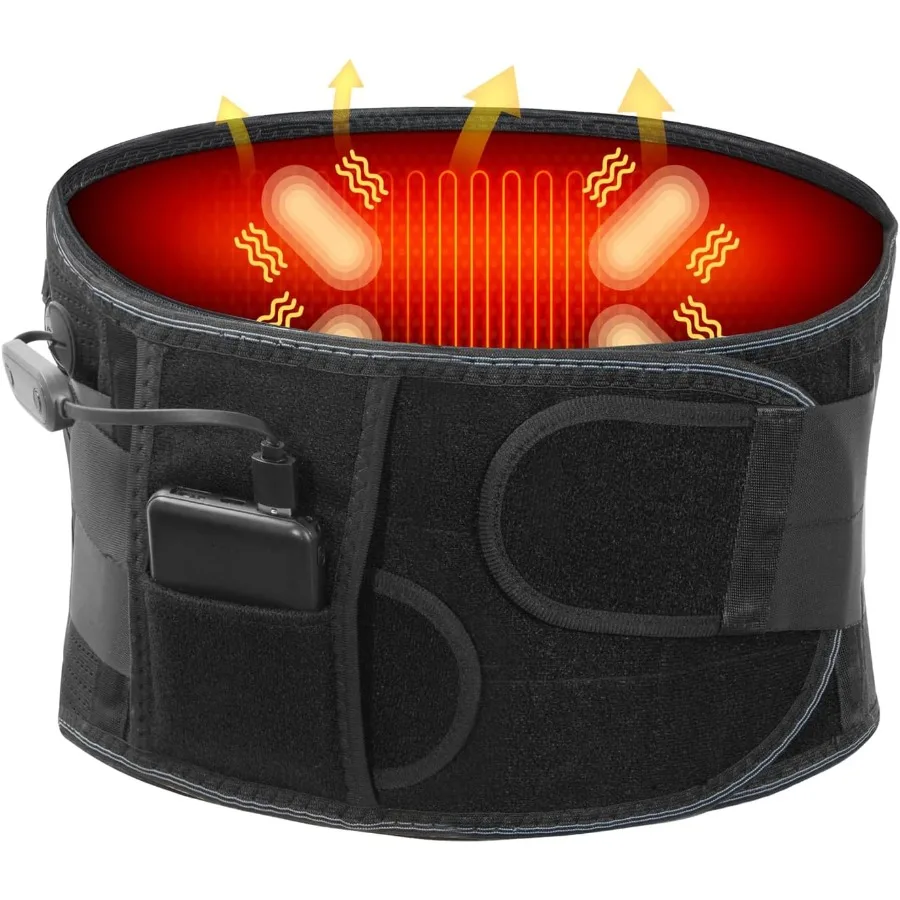 Cordless Heating Pad Back Massager Brace Rechargeable Heated Back Brace and Massage Belt for Lower Back Pain Relief in Office H
Cordless Heating Pad Back Massager Brace Rechargeable Heated Back Brace and Massage Belt for Lower Back Pain Relief in Office H