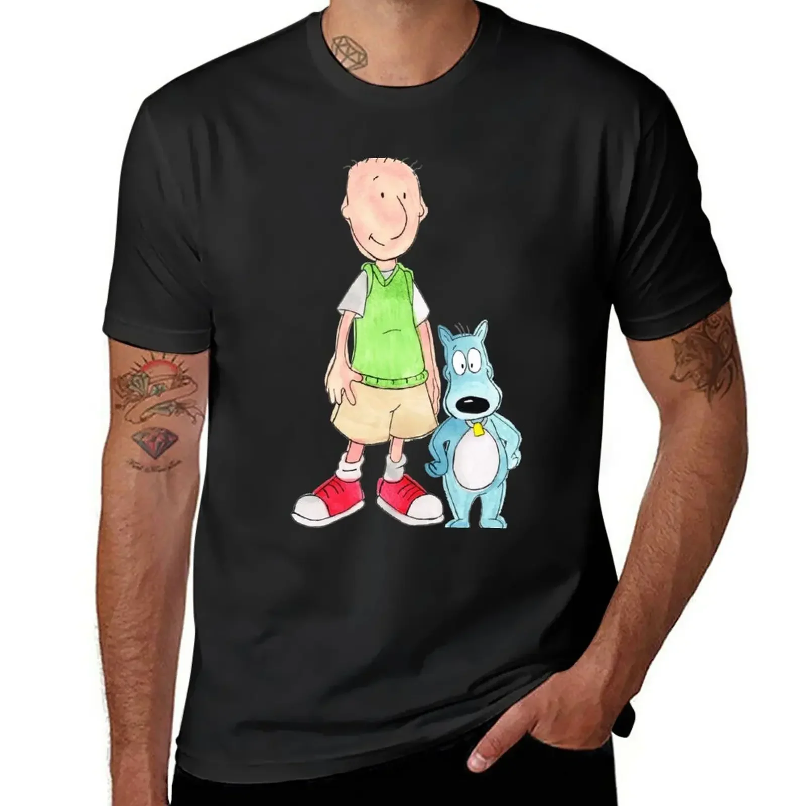 Doug and Porkchop T-Shirt cute clothes animal prinfor boys plain black t shirts men
Doug and Porkchop T-Shirt cute clothes animal prinfor boys plain black t shirts men