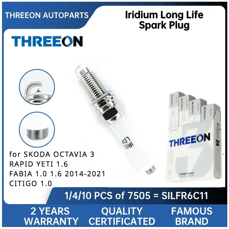 KIRSTEN Iridium Spark Plug for SKODA OCTAVIA 3 RAPID YETI 1.6 FABIA 1.0 1.6 2014-2021 CITIGO 1.0 Y7LER02 04C905606 A/616A/616D
KIRSTEN Iridium Spark Plug for SKODA OCTAVIA 3 RAPID YETI 1.6 FABIA 1.0 1.6 2014-2021 CITIGO 1.0 Y7LER02 04C905606 A/616A/616D