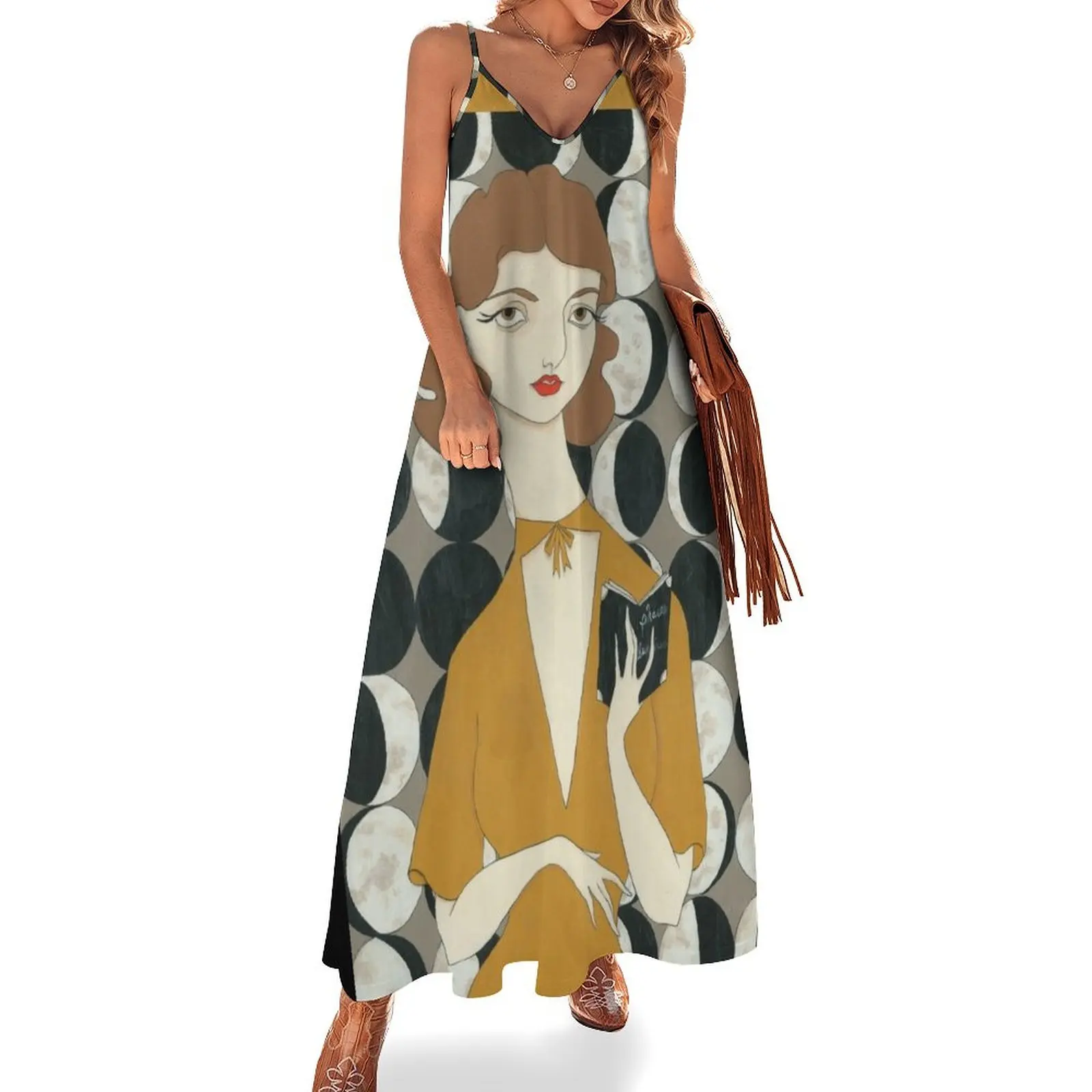 Moon Phases Woman Sleeveless Dress evening dresses ladies dress women elegant luxury
Moon Phases Woman Sleeveless Dress evening dresses ladies dress women elegant luxury
