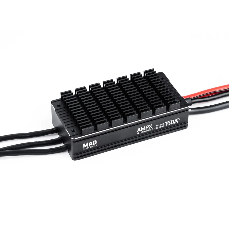 MAD AMPX 150A 5-14S ESC Brushless Motor Controller For Multirotor Drone Aircraft V2
MAD AMPX 150A 5-14S ESC Brushless Motor Controller For Multirotor Drone Aircraft V2