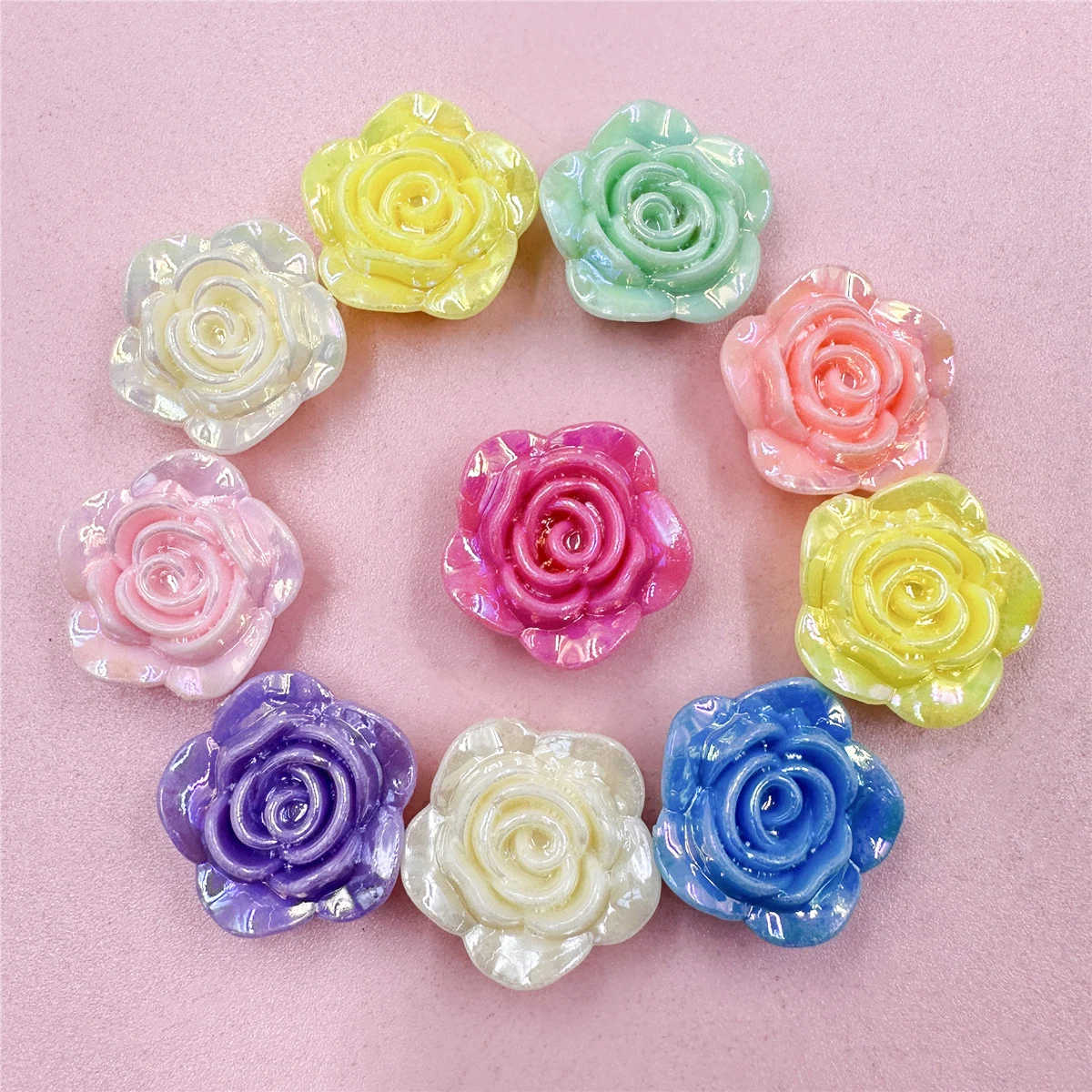 10Pcs/bag 19.2mm Rose Flower Beads Acrylic DIY Jewelry Accessories Fashion Flat Bottom Pendants
10Pcs/bag 19.2mm Rose Flower Beads Acrylic DIY Jewelry Accessories Fashion Flat Bottom Pendants