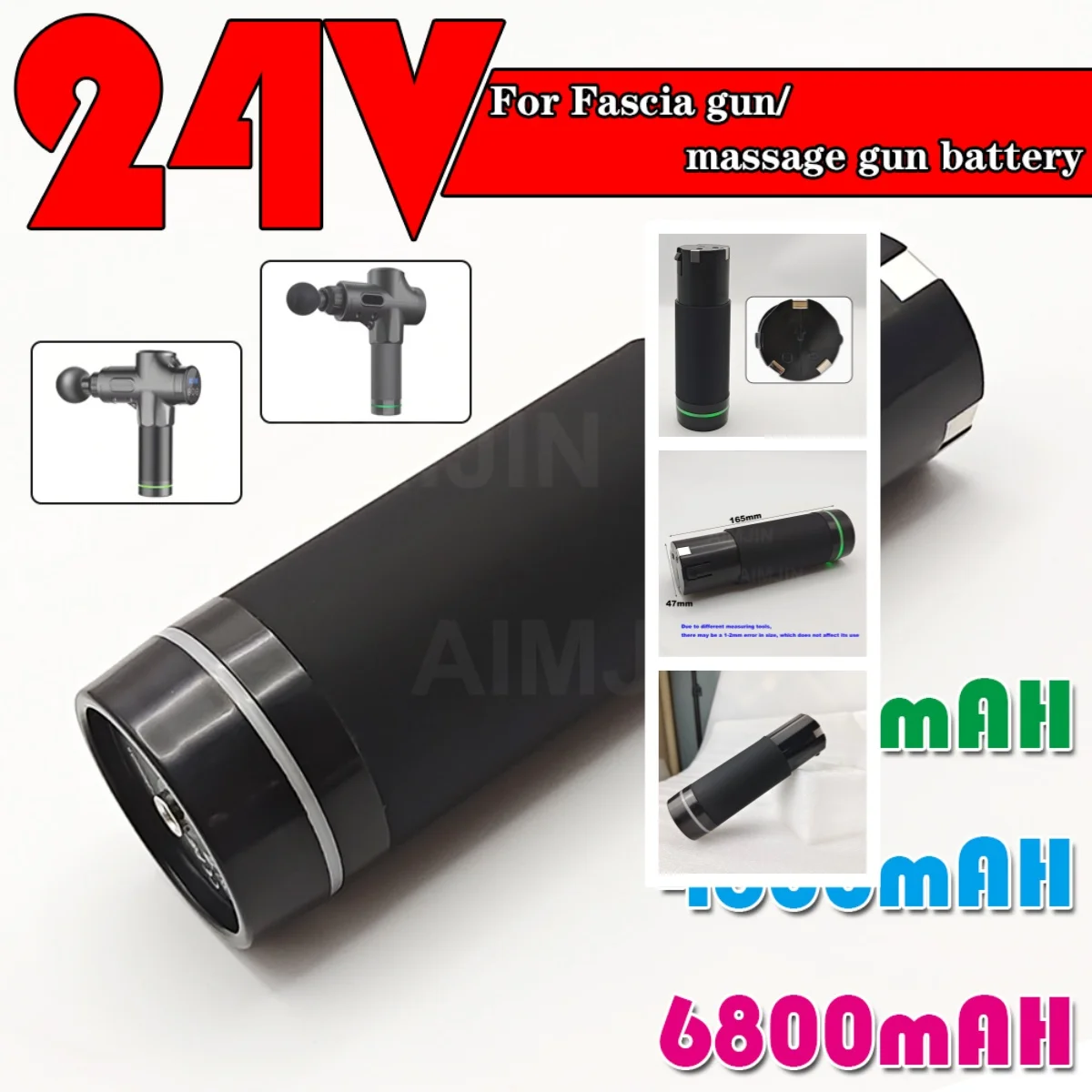 100% New 24V 2500/4800/6800mAh Lithium-ion Rechargeable Battery For Various Types of Massage Gun/Fascia Gun Battery
100% New 24V 2500/4800/6800mAh Lithium-ion Rechargeable Battery For Various Types of Massage Gun/Fascia Gun Battery
