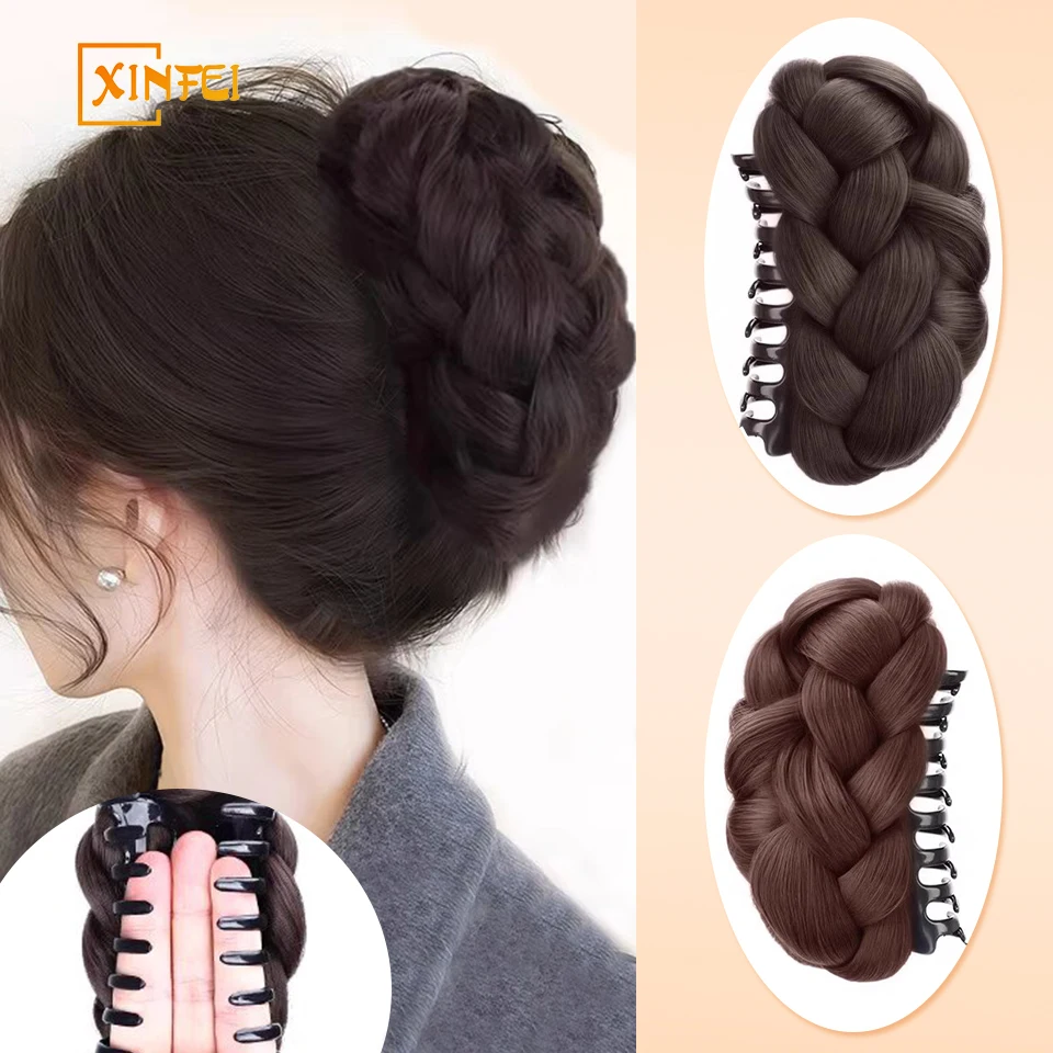 XINFEI Women Synthetic Hair Bun Wig Bag Claw Clip To Increase Hair Pony Tail Hair Piece Daily Party Lifelike Styling Tools
XINFEI Women Synthetic Hair Bun Wig Bag Claw Clip To Increase Hair Pony Tail Hair Piece Daily Party Lifelike Styling Tools