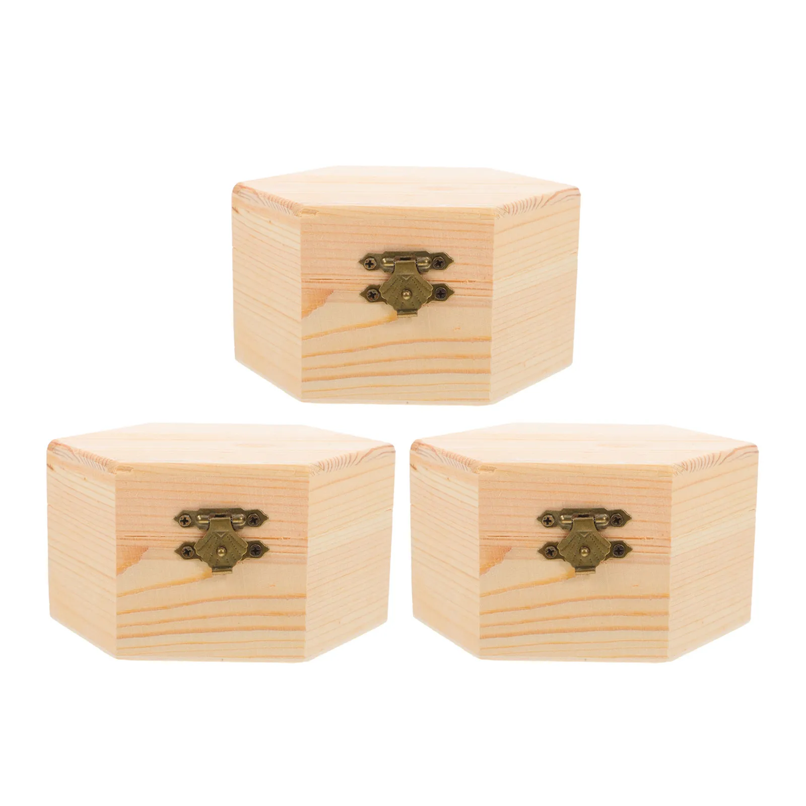 3Pcs Unfinished Wooden Trinket Box Hexagonal Small Jewelry Storage Box 3.54 Inch Built-in Dividers Flip Top Lid Rustic
3Pcs Unfinished Wooden Trinket Box Hexagonal Small Jewelry Storage Box 3.54 Inch Built-in Dividers Flip Top Lid Rustic