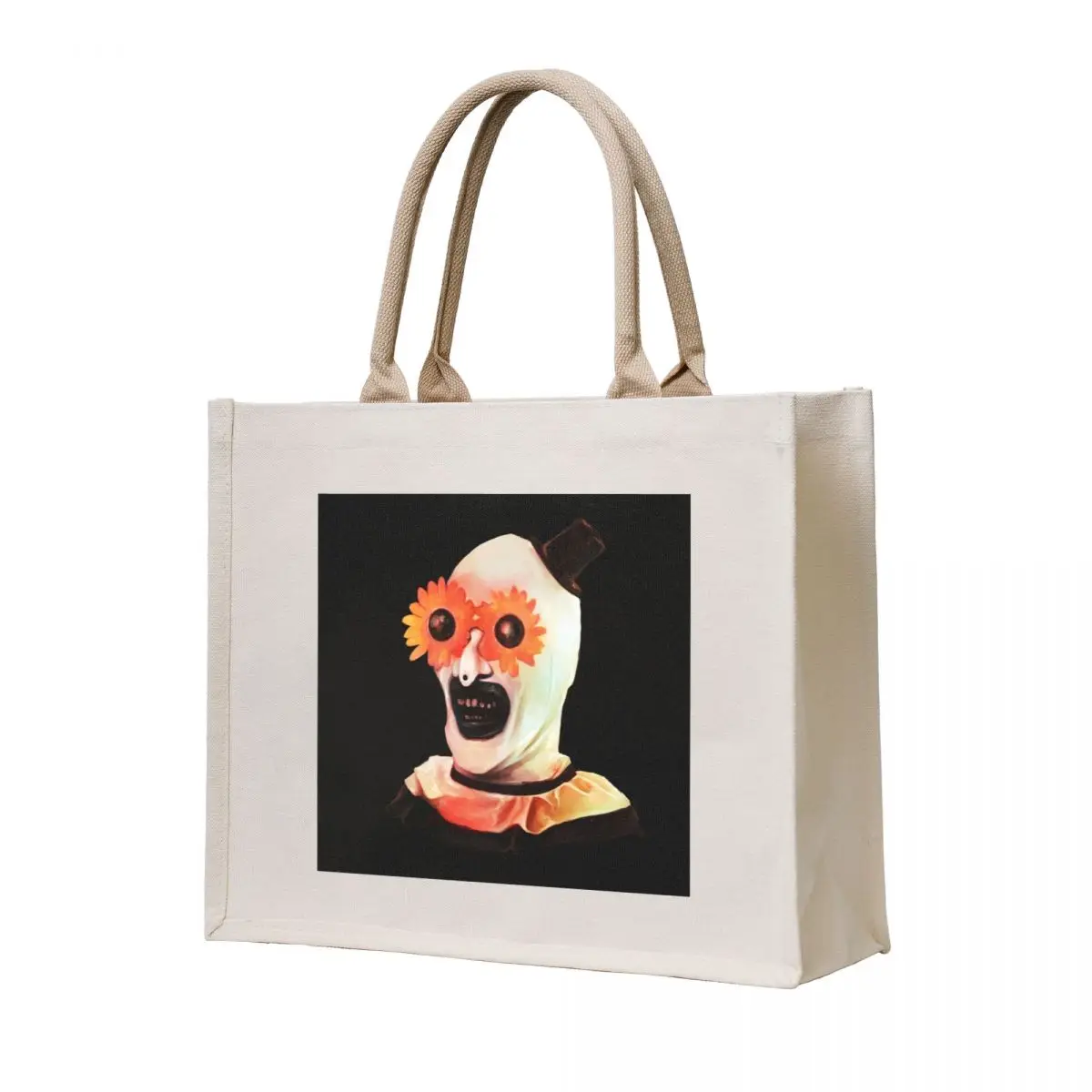 Art the Clown the creepy withe flower glasses Tote Bag Women's shopper Cloth bag shopping bags foldable Custom bag
Art the Clown the creepy withe flower glasses Tote Bag Women's shopper Cloth bag shopping bags foldable Custom bag