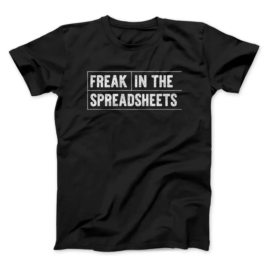 FREAK IN THE SPREADSHEETS ЗАБАВНАЯ МУЖСКАЯ/УНИСЕКС футболки забавные топы с буквенным принтом футболки уличная группа обычные футболки
FREAK IN THE SPREADSHEETS ЗАБАВНАЯ МУЖСКАЯ/УНИСЕКС футболки забавные топы с буквенным принтом футболки уличная группа обычные футболки