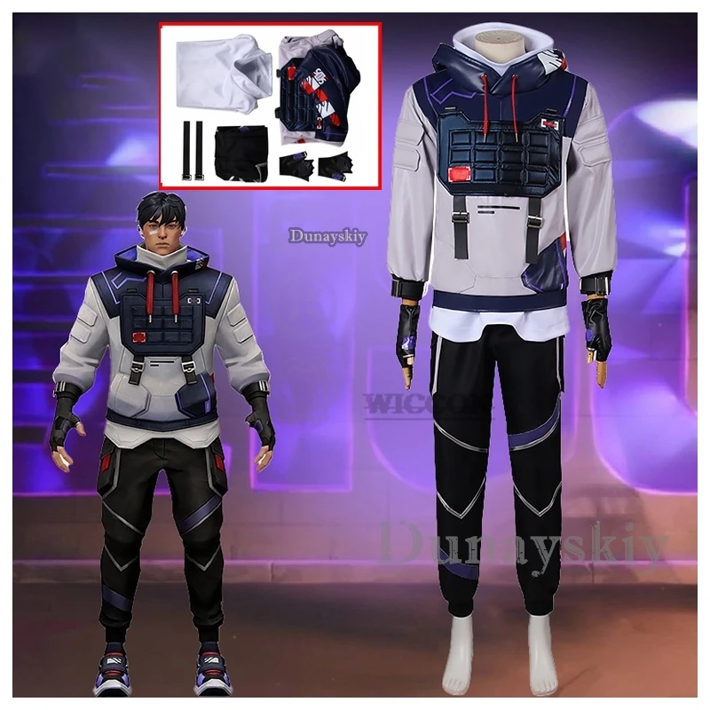 Game Valorant ISO Cosplay Fantasy Costume Disguise Adult Men Roleplay Fantasia Outfits Male Halloween Carnival Party Clothes
Game Valorant ISO Cosplay Fantasy Costume Disguise Adult Men Roleplay Fantasia Outfits Male Halloween Carnival Party Clothes