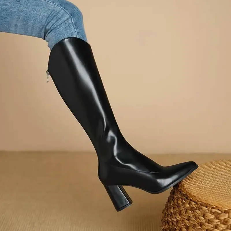 Vintage Knee High Boots Women's Shoes Casual Brown Black Riding Boots Mid Heels 2024 Autumn Winter Boots Shoes Woman Large Size
Vintage Knee High Boots Women's Shoes Casual Brown Black Riding Boots Mid Heels 2024 Autumn Winter Boots Shoes Woman Large Size