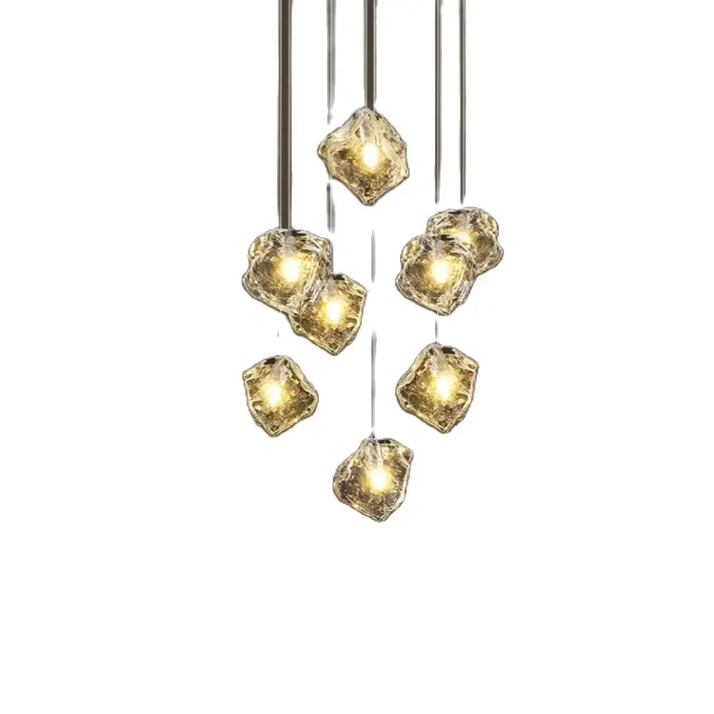 ~Nordic Light Luxury Villa Long Chandelier High-End Ice Cube Stone Hotel Rotating Staircase Crystal Chandelier
~Nordic Light Luxury Villa Long Chandelier High-End Ice Cube Stone Hotel Rotating Staircase Crystal Chandelier